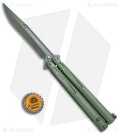 Microtech Tachyon III Balisong Butterfly OD Green (4.5" OD Green) 173-1GR -Blade HQ Shop Microtech Tachyon III Balisong Butterfly OD Green OD Green 173 1GR BHQ 75223 jr bottlecap
