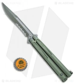 Microtech Tachyon III Balisong Butterfly OD Green (4.5" OD Green Serr) 173-2GR 9 Microtech Tachyon III Balisong Butterfly OD Green (4.5" OD Green Serr) 173-2GR -Blade HQ Shop Microtech Tachyon III Balisong Butterfly OD Green OD Green Serr 173 2GR BHQ 75228 jr bottlecap