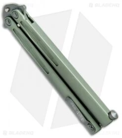 Microtech Tachyon III Balisong Butterfly OD Green (4.5" OD Green Serr) 173-2GR 8 Microtech Tachyon III Balisong Butterfly OD Green (4.5" OD Green Serr) 173-2GR -Blade HQ Shop Microtech Tachyon III Balisong Butterfly OD Green OD Green Serr 173 2GR BHQ 75228 jr side