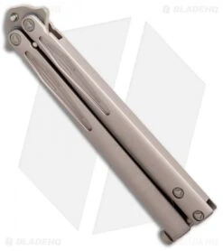 Microtech Tachyon III Balisong Butterfly Knife Tan (4.5" Tan Serr) 173-2TN -Blade HQ Shop Microtech Tachyon III Balisong Butterfly Tan Tan 173 2TN BHQ 75229 jr spine