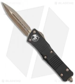 Microtech Troodon D/E OTF Automatic Knife Black (3" Bronze Apoc) 138-13AP