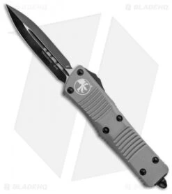 Microtech Troodon D/E OTF Automatic Knife Gray (3" Black)