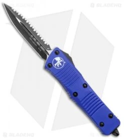Microtech Troodon D/E OTF Automatic Knife Purple (3" Black Full Serr)