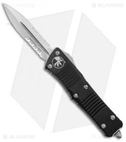 Microtech Troodon D/E OTF Automatic Knife (3" Stonewash Serr) 138-11