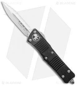 Microtech Troodon Dagger D/E OTF Automatic Knife (3" Satin Full Serr) 138-6
