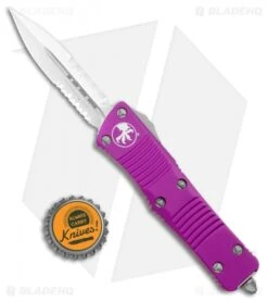 Microtech Troodon D/E OTF Automatic Knife Violet (3" Satin Serr) -Blade HQ Shop Microtech Troodon DE OTF Auto Violet Satin Serr 138 5VI BHQ 97916 jr bottlecap 1