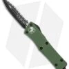 Microtech OD Green Troodon D/E OTF Automatic Knife (3" Black Full Serr) 138-3GR 2 Microtech OD Green Troodon D/E OTF Automatic Knife (3" Black Full Serr) 138-3GR -Blade HQ Shop Microtech Troodon DE OTF OD Green Black Full Serr 138 3GR BHQ 13098 jr