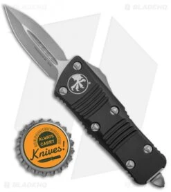 Microtech Troodon Mini D/E Automatic Black (1.9" Apocalyptic) 238-10 AP -Blade HQ Shop Microtech Troodon Mini DE Auto Black Apocalyptic 238 10AP BHQ 137109 jr bottlecap