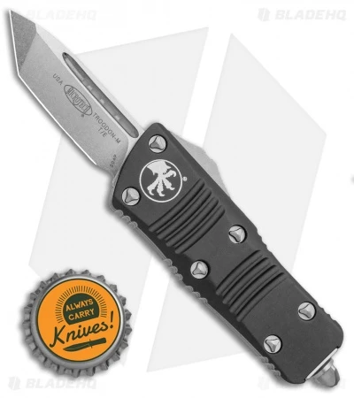 Microtech Troodon Mini T/E CA Legal OTF Automatic Knife Black (1.9" SW) 240-10 6 Microtech Troodon Mini T/E CA Legal OTF Automatic Knife Black (1.9" SW) 240-10 - Image 4