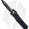 Microtech Troodon D/E OTF Automatic Knife Tactical (3" Black Full Serr) 138-3T 1 Microtech Troodon D/E OTF Automatic Knife Tactical (3" Black Full Serr) 138-3T -Blade HQ Shop Microtech Troodon OTF Auto Black Tactical Dagger 138 3T BHQ 11847 ns