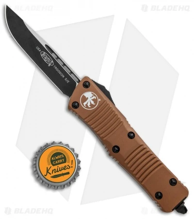 Microtech Troodon S/E OTF Automatic Knife Tan (3" Two-Tone) 139-1TA 6 Microtech Troodon S/E OTF Automatic Knife Tan (3" Two-Tone) 139-1TA - Image 4