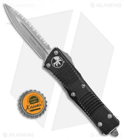 Microtech Troodon S/E OTF Automatic Knife Black Distressed (3" Apocalyptic) 6 Microtech Troodon S/E OTF Automatic Knife Black Distressed (3" Apocalyptic) - Image 4
