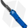 Microtech Troodon S/E OTF Automatic Knife Blue (3" Black Serr) 139-2BL -Blade HQ Shop Microtech Troodon SE OTF Auto Blue Black Serr 139 2BL BHQ 26225 jr