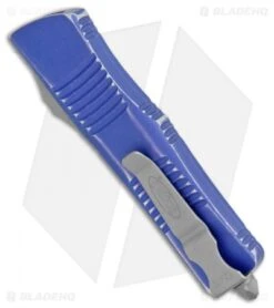 Microtech Troodon S/E OTF Automatic Knife Purple Distressed (3" Apocalyptic) -Blade HQ Shop Microtech Troodon SE OTF Auto Purple Distressed Apocalyptic 139 10DPU BHQ 102553 jr side