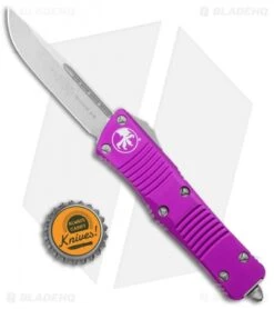 Microtech Troodon S/E OTF Automatic Knife Violet (3" Stonewash) -Blade HQ Shop Microtech Troodon SE OTF Auto Violet SW 139 10VI BHQ 97930 jr bottlecap