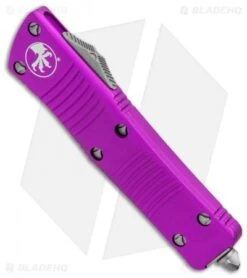 Microtech Troodon S/E OTF Automatic Knife Violet (3" Stonewash) -Blade HQ Shop Microtech Troodon SE OTF Auto Violet SW 139 10VI BHQ 97930 jr spine