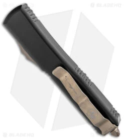 Microtech Ultratech D/E OTF Auto Knife Carbon Fiber (3.4" Bronze Apocalyptic) -Blade HQ Shop Microtech UT DE OTF Auto CF Bronze BHQ 143146 jr side