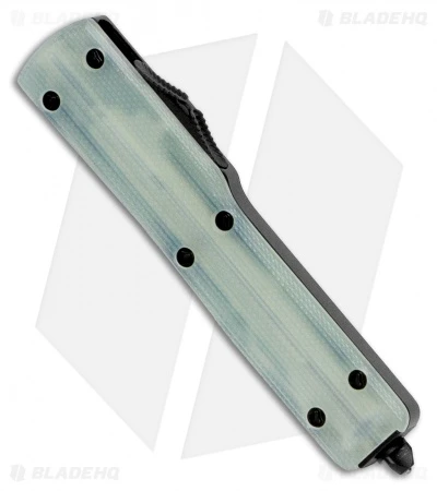 Microtech UTX-70 D/E OTF Automatic Knife Natural Jade G-10 (2.4" Black) 4 Microtech UTX-70 D/E OTF Automatic Knife Natural Jade G-10 (2.4" Black) - Image 2