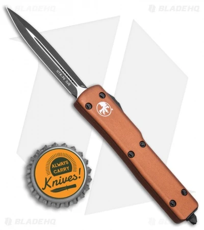 Microtech UTX-70 D/E OTF Automatic Knife Tan CC (2.4" Black) 6 Microtech UTX-70 D/E OTF Automatic Knife Tan CC (2.4" Black) - Image 4
