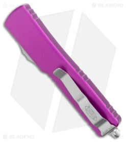 Microtech UTX-70 D/A OTF S/E Automatic Knife Violet (2.4" Satin) 148-4VI 8 Microtech UTX-70 D/A OTF S/E Automatic Knife Violet (2.4" Satin) 148-4VI -Blade HQ Shop Microtech UTX 70 DA OTF SE Auto Violet Satin BHQ 177345 jr side