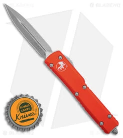 Microtech UTX-70 D/E OTF Automatic Knife Orange (2.4" Apocalyptic) -Blade HQ Shop Microtech UTX 70 DE OTF AK Orange 2in Apocalyptic BHQ 176102 td size