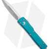 Microtech UTX-70 D/E OTF Automatic Knife Turquoise (2.4" Stonewash) -Blade HQ Shop Microtech UTX 70 DE OTF AK Turquoise 2in SW BHQ 98264 td