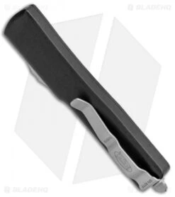 Microtech UTX-70 D/E OTF Automatic Knife CC (2.4" Black) 147-1 -Blade HQ Shop Microtech UTX 70 DE OTF Auto CC Black 147 BHQ 4703 jr side