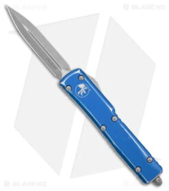 Microtech UTX-70 D/E OTF Automatic Knife Distressed Blue Alum (2.5" Apocalyptic)