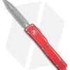 Microtech UTX-70 D/E OTF Automatic Knife Distressed Red Alum (2.4" Apocalyptic) -Blade HQ Shop Microtech UTX 70 DE OTF Auto Distressed Red Apocalyptic BHQ 178797 jr