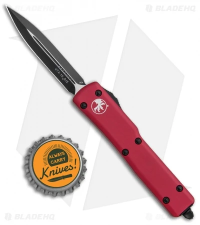 Microtech UTX-70 D/E OTF Automatic Knife Red (2.4" Black) 6 Microtech UTX-70 D/E OTF Automatic Knife Red (2.4" Black) - Image 4