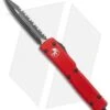 Microtech UTX-70 Dagger OTF Automatic Knife Red CC (2.4" Serr) 147-3 RD -Blade HQ Shop Microtech UTX 70 Dagger OTF Auto Red CC Black Full Serr 147 3RD BHQ 98291 jr