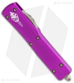 Microtech Signature Series UTX-70 HH Tanto OTF Knife Violet (2.4" Bronze SW) 7 Microtech Signature Series UTX-70 HH Tanto OTF Knife Violet (2.4" Bronze SW) -Blade HQ Shop Microtech UTX 70 HH Tanto OTF Violet Bronze SW 419 13VIS BHQ 112170 jr spine
