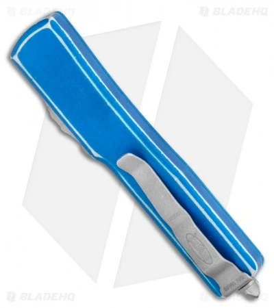 Microtech UTX-70 S/E OTF Automatic Knife Distressed Blue (2.4" Apocalyptic) 5 Microtech UTX-70 S/E OTF Automatic Knife Distressed Blue (2.4" Apocalyptic) - Image 3