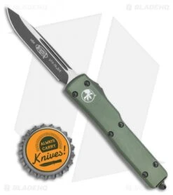 Microtech UTX-70 S/E OTF Automatic Knife Green (2.4" Two-Tone) 148-1 -Blade HQ Shop Microtech UTX 70 S E OTF Automatic Knife Green 2.4in Two Tone 148 1 BHQ 6117 LS Bottlecap jr
