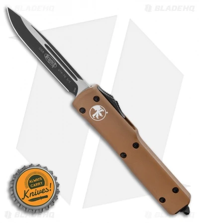 Microtech UTX-70 S/E OTF Automatic Knife Tan (2.4" Two-Tone) 148-1TA 6 Microtech UTX-70 S/E OTF Automatic Knife Tan (2.4" Two-Tone) 148-1TA - Image 4