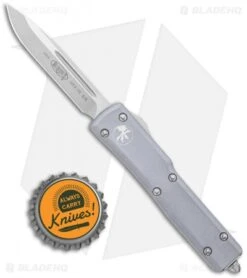 Microtech UTX-70 D/A OTF S/E Automatic Knife Gray (2.4" Stonewash) -Blade HQ Shop Microtech UTX 70 SE Gray SW BHQ 98310 jr bottlecap