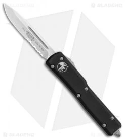 Microtech UTX-70 D/A OTF S/E Automatic Knife (Stonewash Serr) 148-11