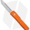 Microtech UTX-70 Tanto OTF Automatic Knife Orange (2.4" Stonewash) -Blade HQ Shop Microtech UTX 70 Tanto Auto OTF Orange SW BHQ 98377 jr