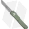 Microtech UTX-70 Tanto Automatic OTF Knife Green (2.4" Apocalyptic) 149-10AP -Blade HQ Shop Microtech UTX 70 Tanto Automatic OTF Knife Green 2.4in Apocalyptic149 10AP BHQ 115735 LS