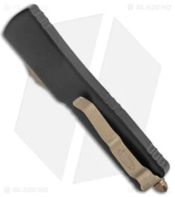 Microtech UTX-70 Tanto T/E Automatic OTF Knife (2.4" Bronze) 149-13 -Blade HQ Shop Microtech UTX 70 Tanto DA Auto OTF Bronze 149 13 BHQ 140434 jr side