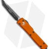 Microtech UTX-70 Tanto D/A OTF Automatic Knife Orange (2.4" Black) 149-1OR -Blade HQ Shop Microtech UTX 70 Tanto DA OTF Auto Orange Black BHQ 6124 jr