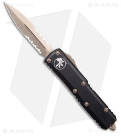 Microtech UTX-85 D/E OTF Automatic Knife Black (3.1" Bronzed) 232-14