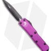 Microtech UTX-85 D/E OTF Automatic Knife Violet (3.2" Black) 232-1VI -Blade HQ Shop Microtech UTX 85 D EOTF Automatic Knife Violet Black 232 1VI BHQ 181087 kc