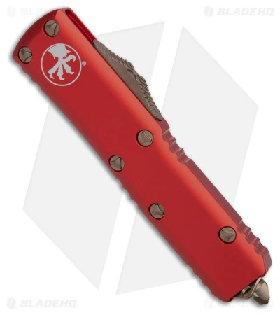 Microtech UTX-85 D/E OTF Automatic Knife Red (3.125" Bronze) 232-13RD 4 Microtech UTX-85 D/E OTF Automatic Knife Red (3.125" Bronze) 232-13RD - Image 2