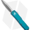 Microtech UTX-85 D/E OTF Automatic Knife Turquoise (3.1" Satin) 232-4 TQ -Blade HQ Shop Microtech UTX 85 DE OTF AK Turquoise 3in Satin BHQ 146772 td
