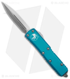 Microtech UTX-85 D/E OTF Automatic Knife Turquoise (3.1" Satin) 232-4 TQ