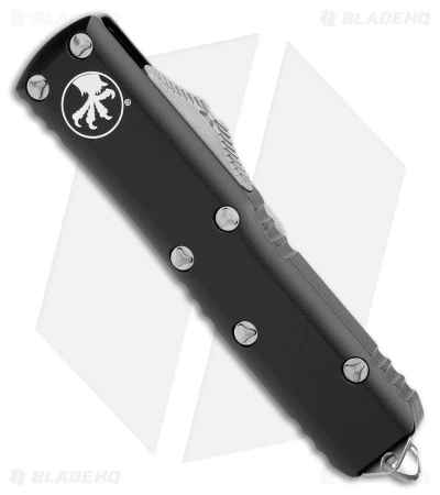 Microtech UTX-85 D/E OTF Automatic Double Serrated Knife Black (3.13" SW) 4 Microtech UTX-85 D/E OTF Automatic Double Serrated Knife Black (3.13" SW) - Image 2