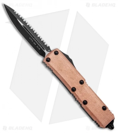 Microtech UTX-85 D/E OTF Automatic Knife Copper (3.125" Serrated) 232-3CP 3 Microtech UTX-85 D/E OTF Automatic Knife Copper (3.125" Serrated) 232-3CP