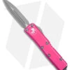 Microtech UTX-85 D/E OTF Automatic Knife Distressed Pink (3.1" Apocalyptic) -Blade HQ Shop Microtech UTX 85 DE OTF Auto Distressed Pink Apocalyptic BHQ 178776 jr