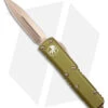 Microtech UTX-85 D/E OTF Automatic Knife OD Green (3.125" Bronze) -Blade HQ Shop Microtech UTX 85 DE OTF Auto OD Green Bronze BHQ 180398 jr